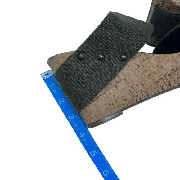 Lucky Brand Magnolia Double Strap Cork Wedge Platform Sandals US 6 - Picture 10 of 10